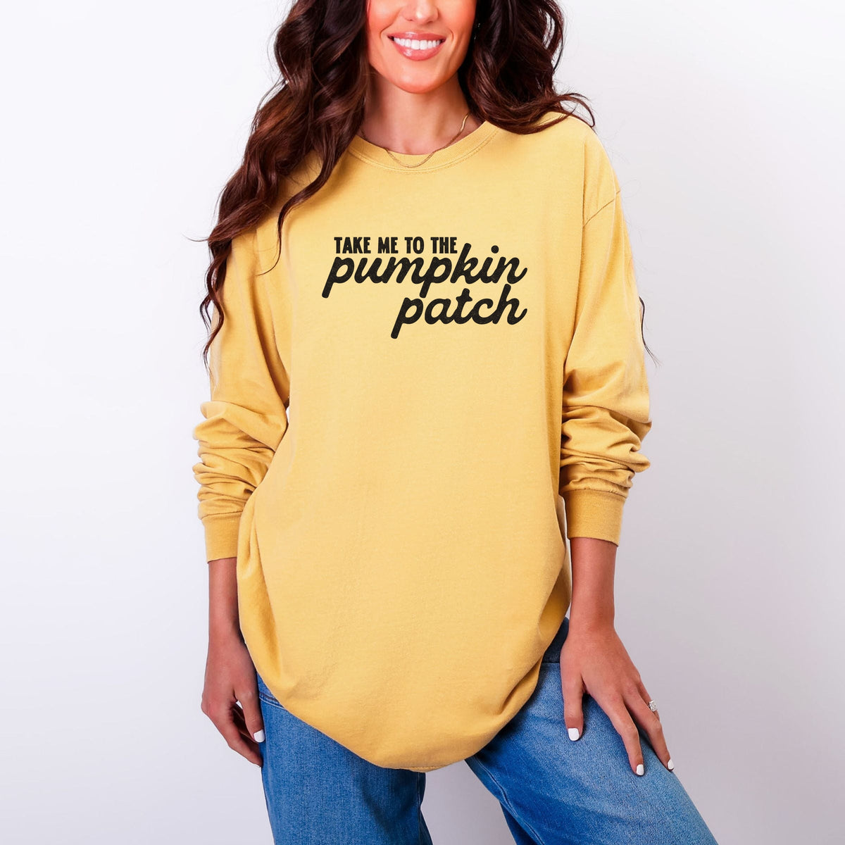 Take me to the Pumpkin Patch Cursive - Women's Garment Dyed product image 4