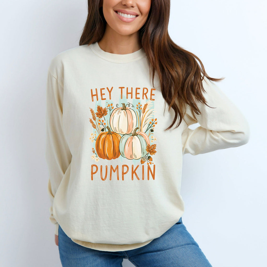 Hey There Pumpkin Fall Foliage - Women's Garment Dyed Long product image 12