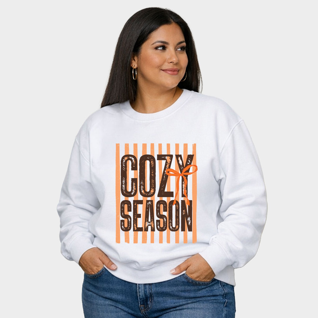 Cozy Season Coquette Stripes - Women's Plus Sized Graphic product image 1