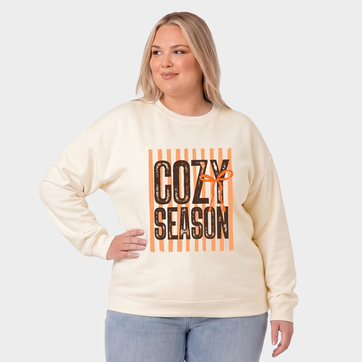 Cozy Season Coquette Stripes - Women's Plus Sized Graphic product image 4