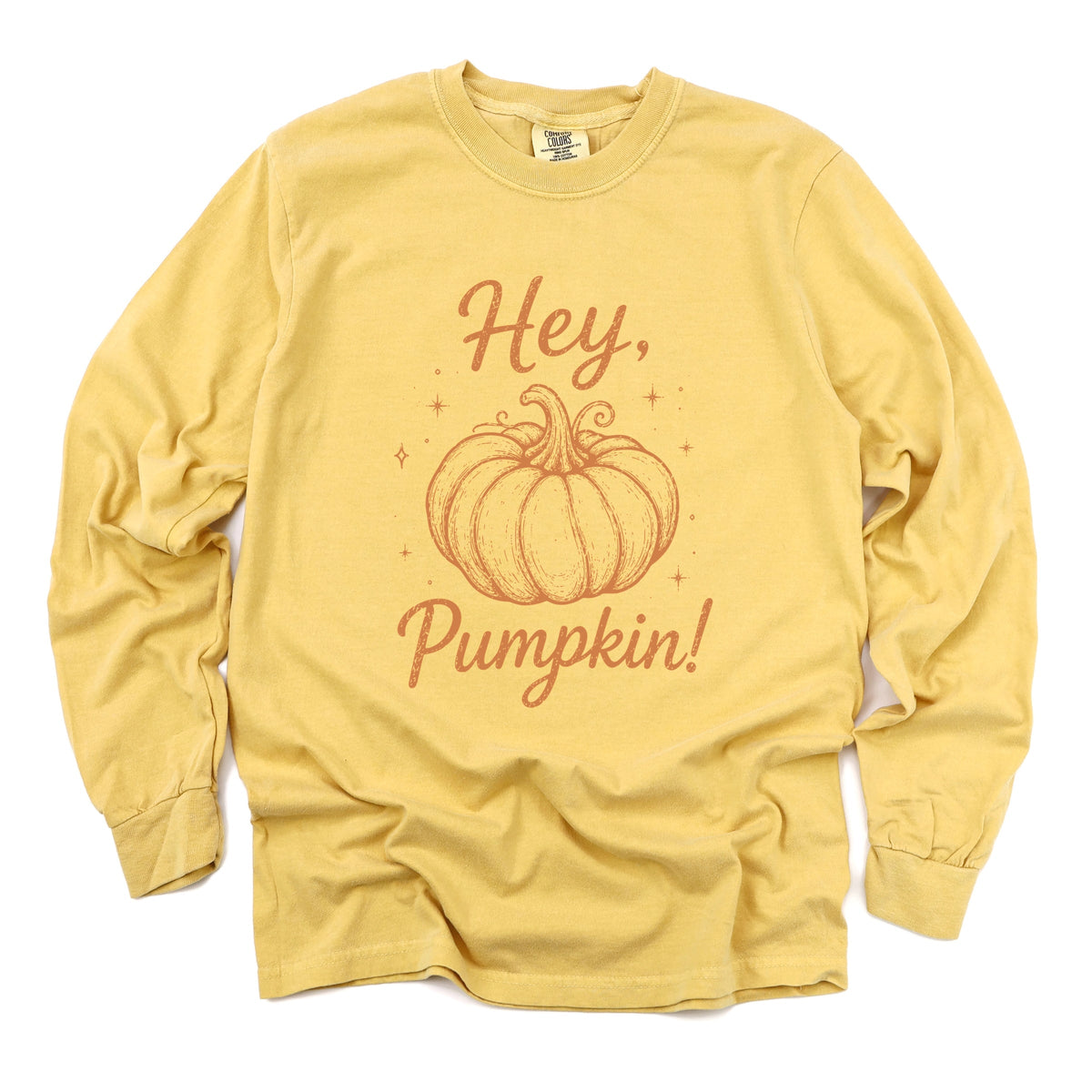 Hey Pumpkin Sparkles - Women's Garment Dyed Long Sleeve product image 5