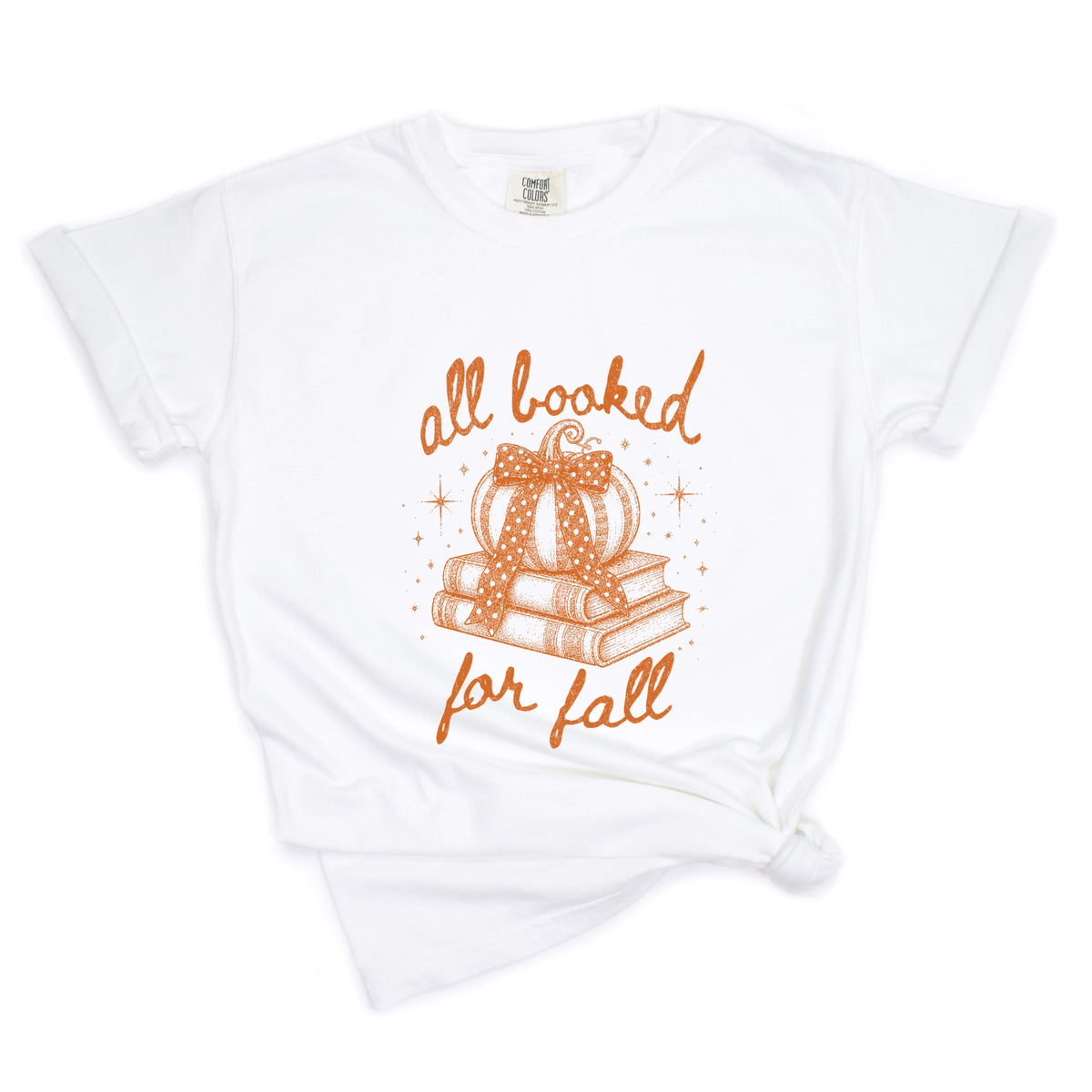 All Booked for fall Sparkles - Women's Garment Dyed Graphic product image 8