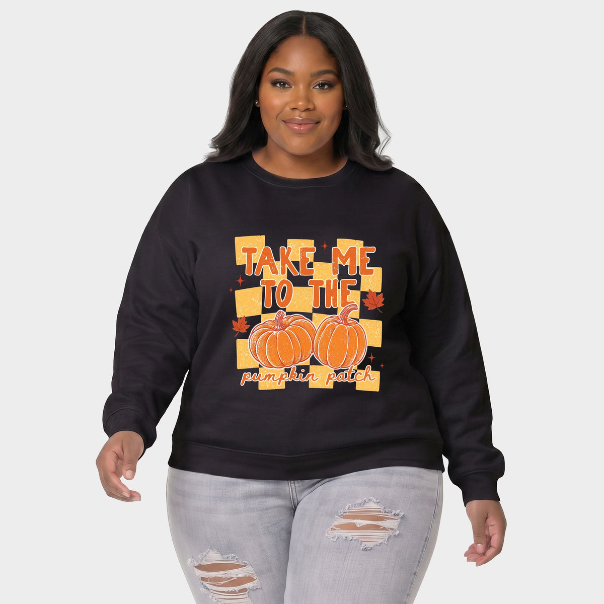 Take me to the Pumpkin Patch Checkered - Women's Plus Sized product image 4