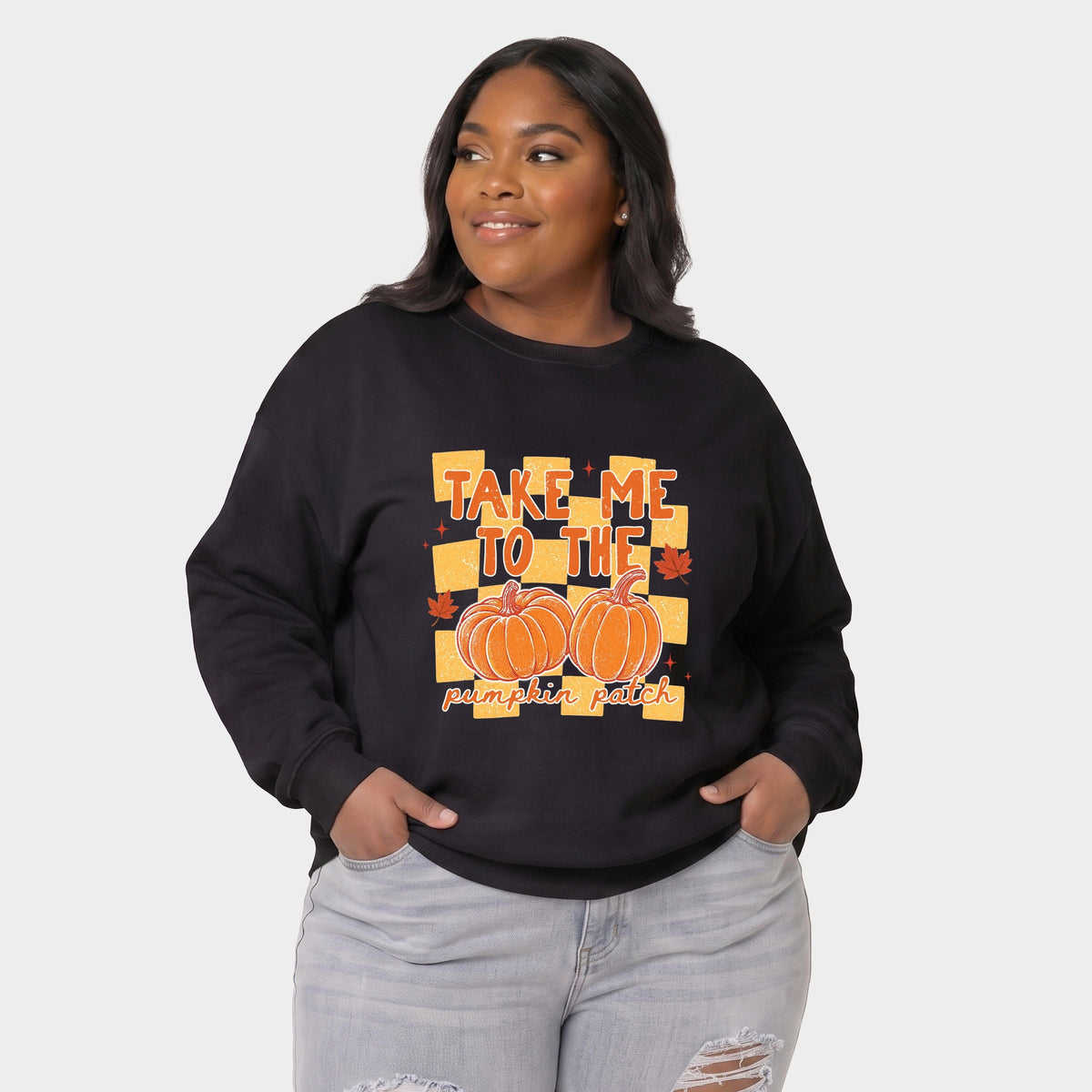 Take me to the Pumpkin Patch Checkered - Women's Plus Sized product image 5