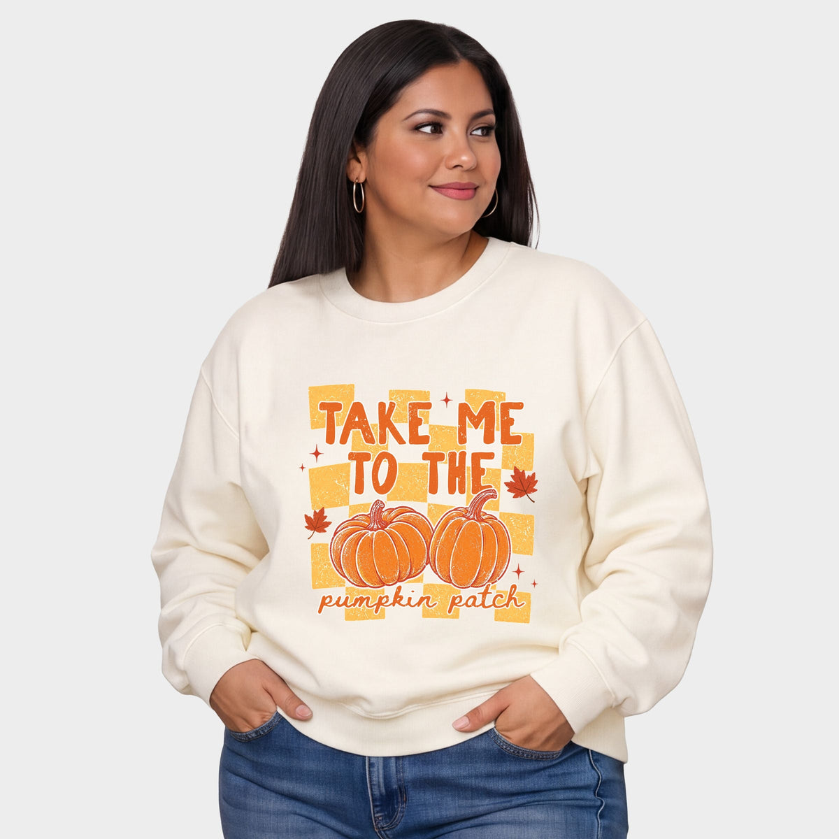 Take me to the Pumpkin Patch Checkered - Women's Plus Sized product image 2