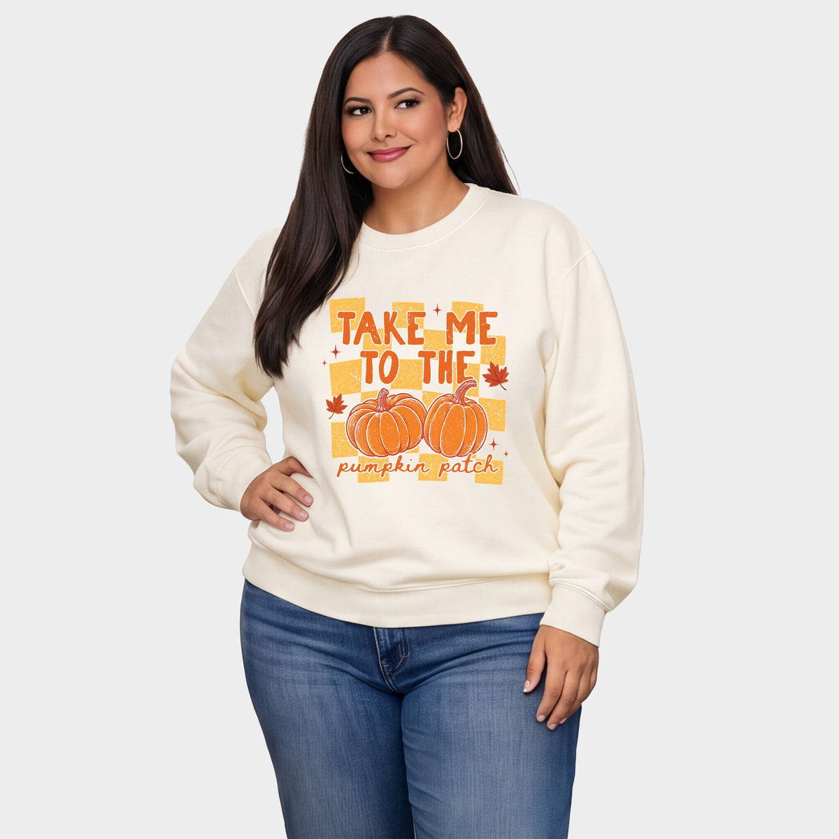 Take me to the Pumpkin Patch Checkered - Women's Plus Sized product image 1