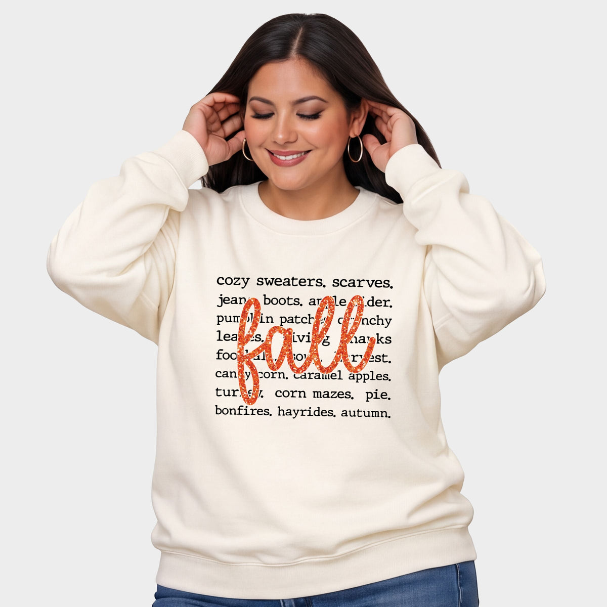Fall Cursive Text Glitter - Women's Plus Sized Graphic product image 8