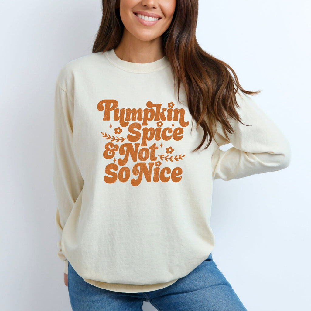 Pumpkin Spice And Not So Nice - Women's Garment Dyed Long product image 11