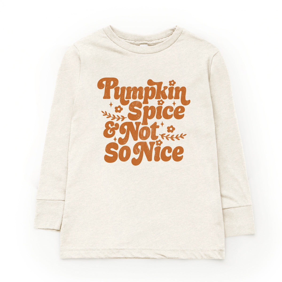 Pumpkin Spice And Not So Nice - Youth Long Sleeve Graphic product image 4