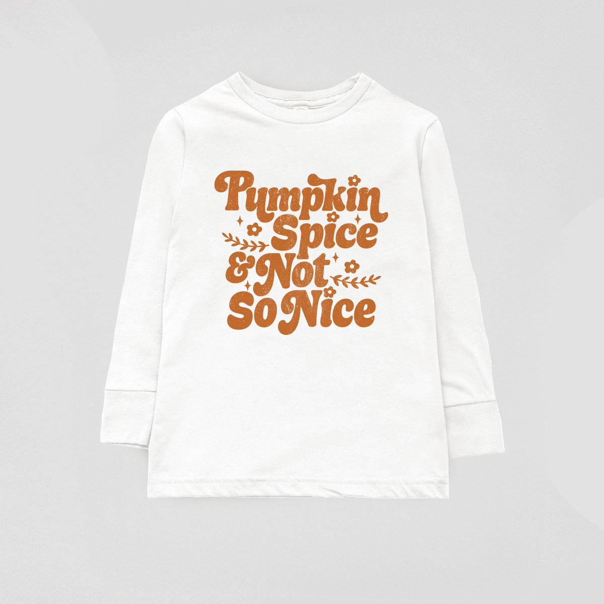 Pumpkin Spice And Not So Nice - Youth Long Sleeve Graphic product image 2