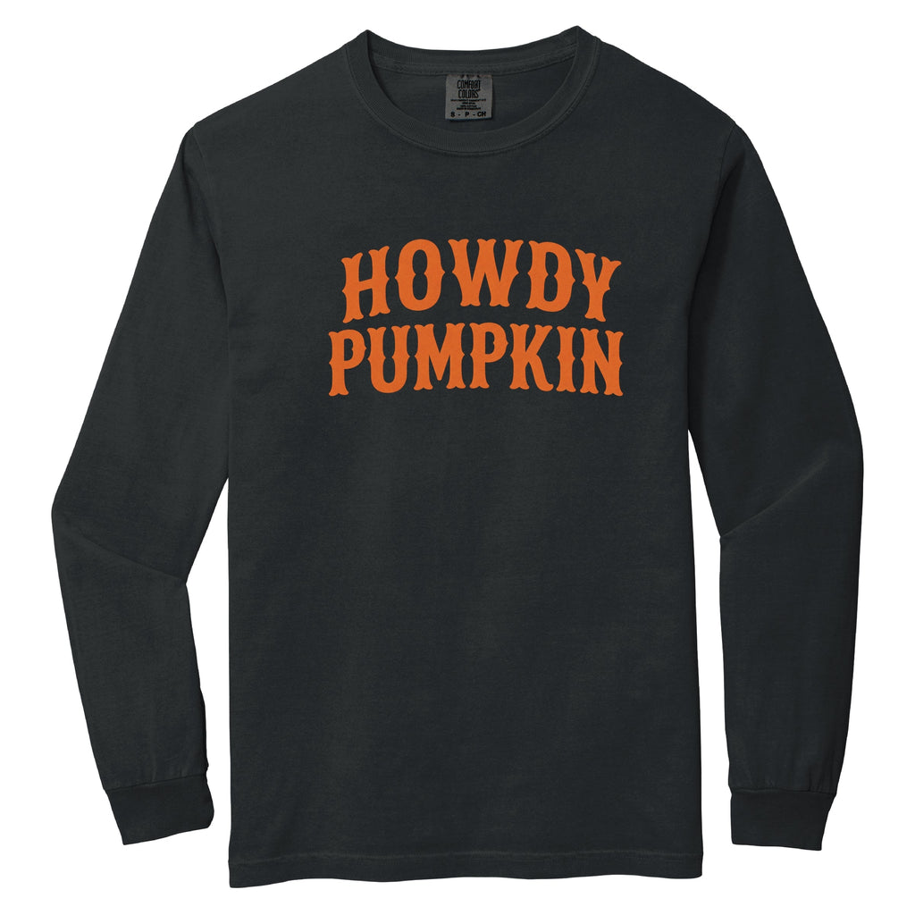 Howdy Pumpkin Western - Women's Garment Dyed Long Sleeve product image 2