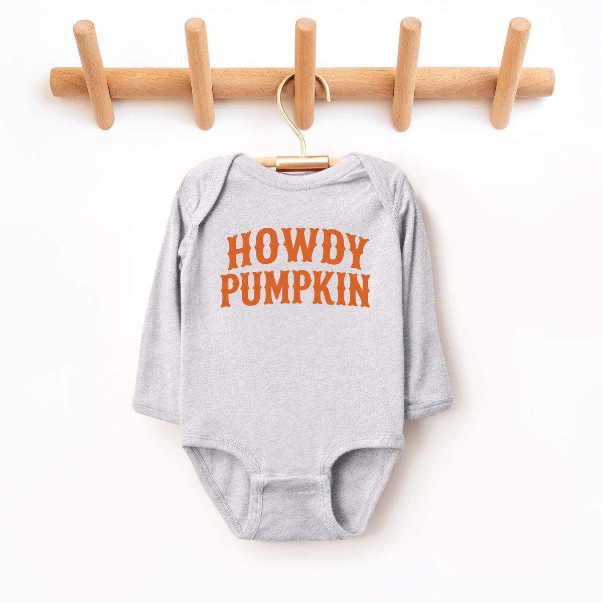Howdy Pumpkin Western - Infant Long Sleeve Bodysuit
