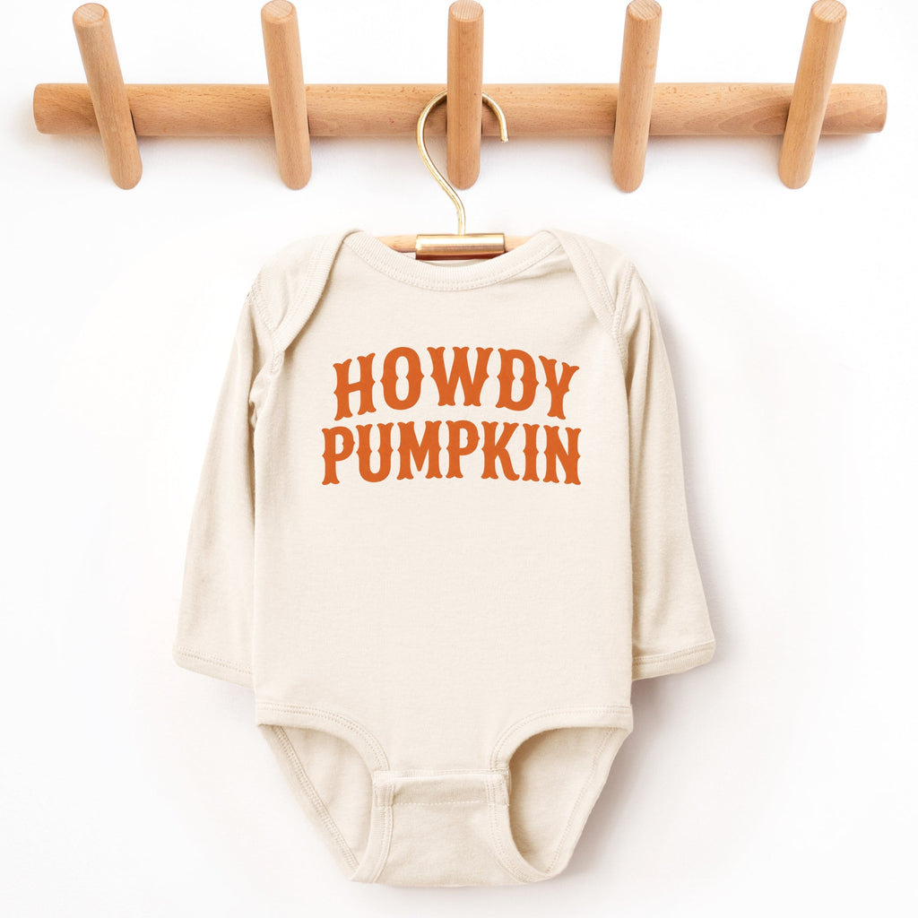Howdy Pumpkin Western - Infant Long Sleeve Bodysuit