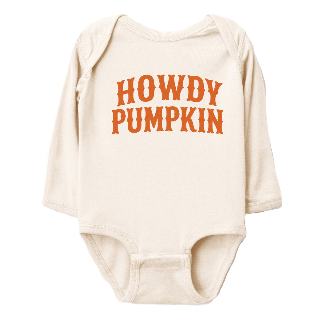 Howdy Pumpkin Western - Infant Long Sleeve Bodysuit