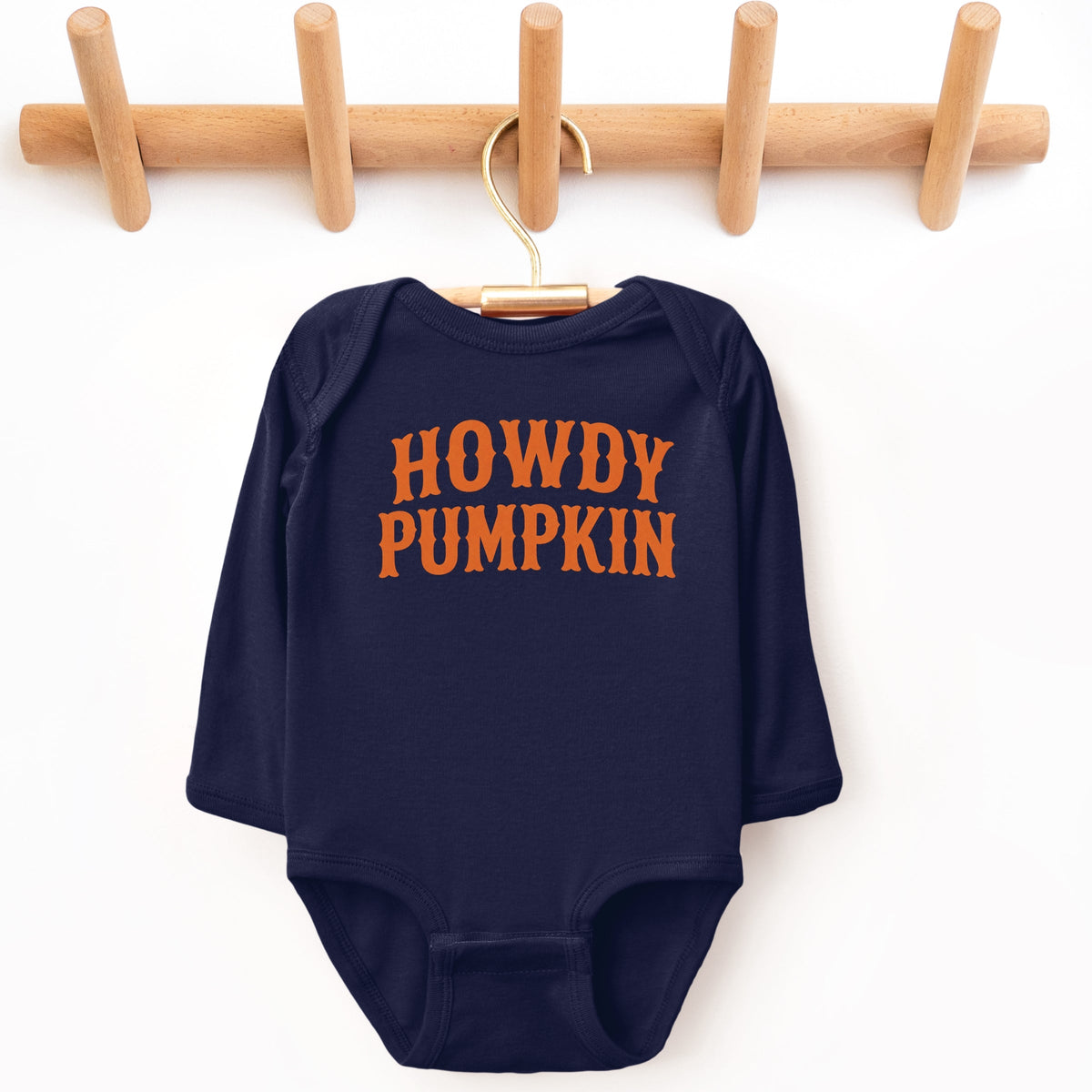 Howdy Pumpkin Western - Infant Long Sleeve Bodysuit