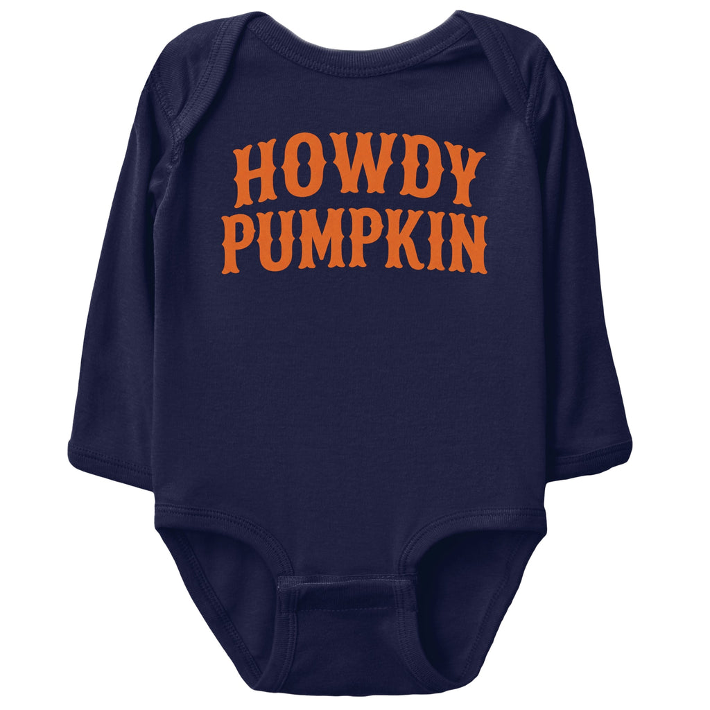 Howdy Pumpkin Western - Infant Long Sleeve Bodysuit