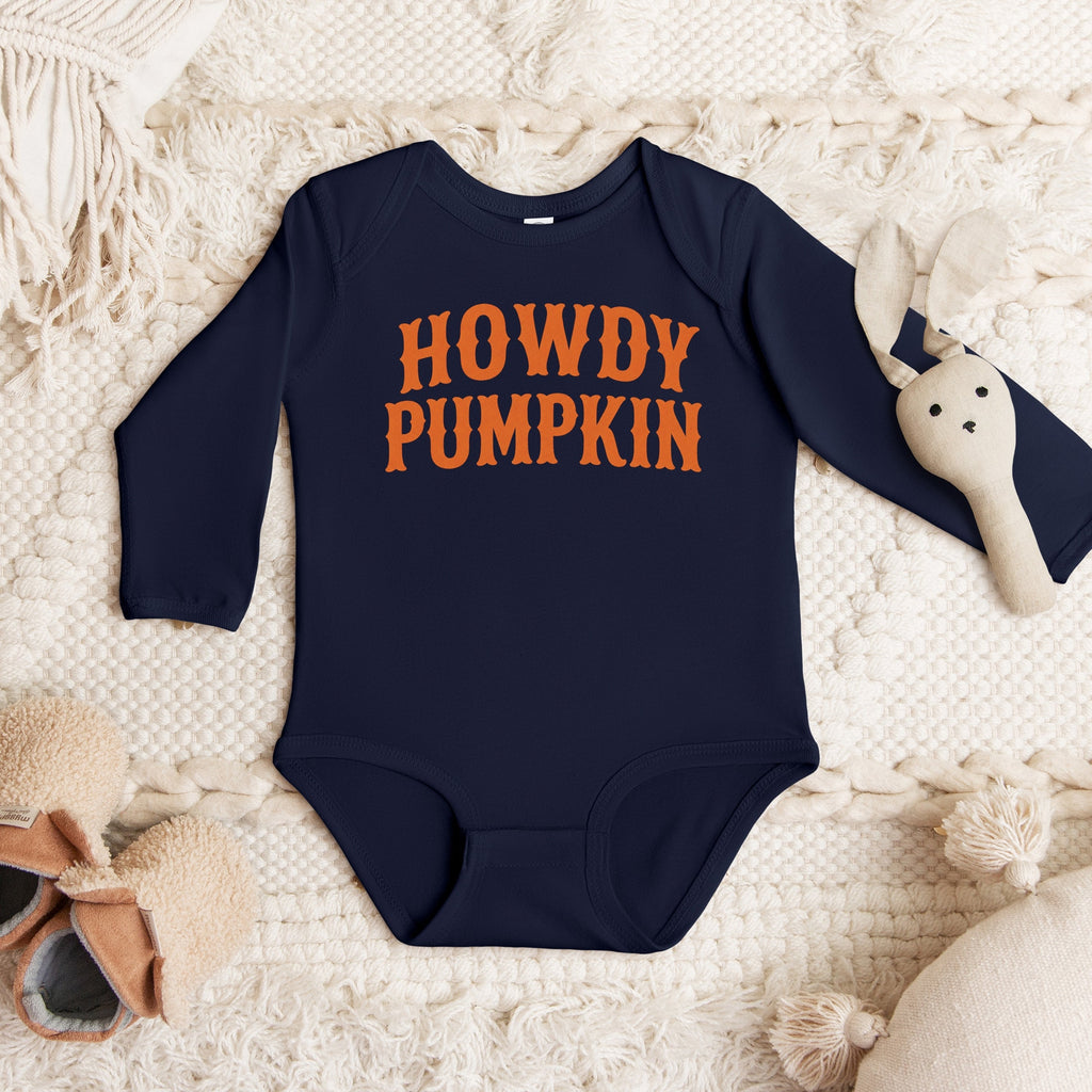 Howdy Pumpkin Western - Infant Long Sleeve Bodysuit
