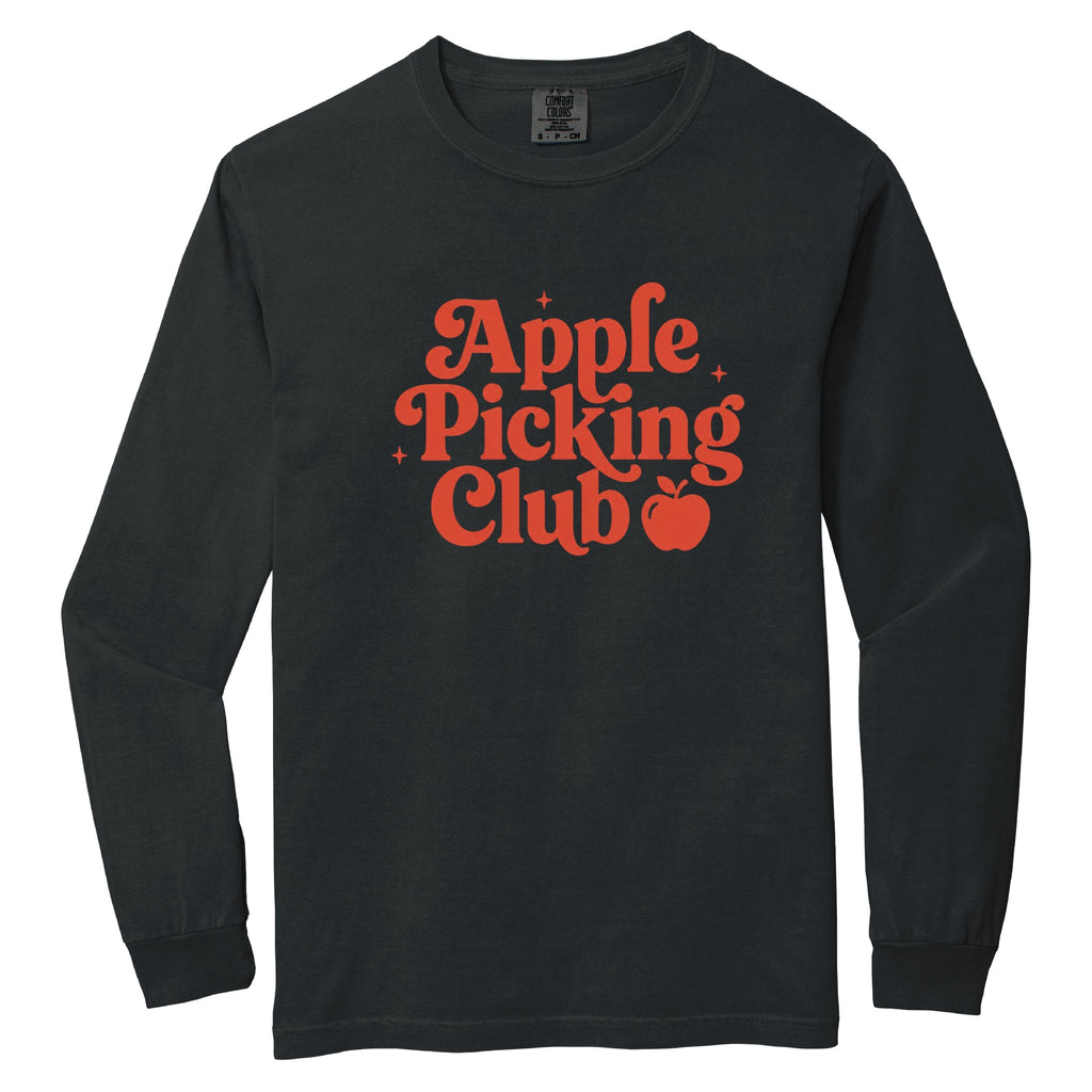 Apple Picking Club Stars - Women's Garment Dyed Long Sleeve product image 5