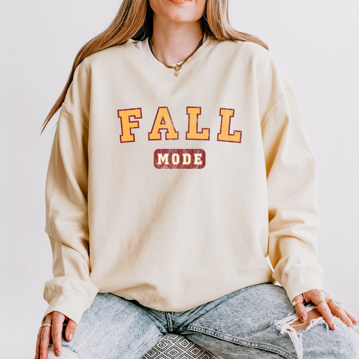 Fall Mode - Women's Lightweight Garment Dyed Sweatshirt product image 1