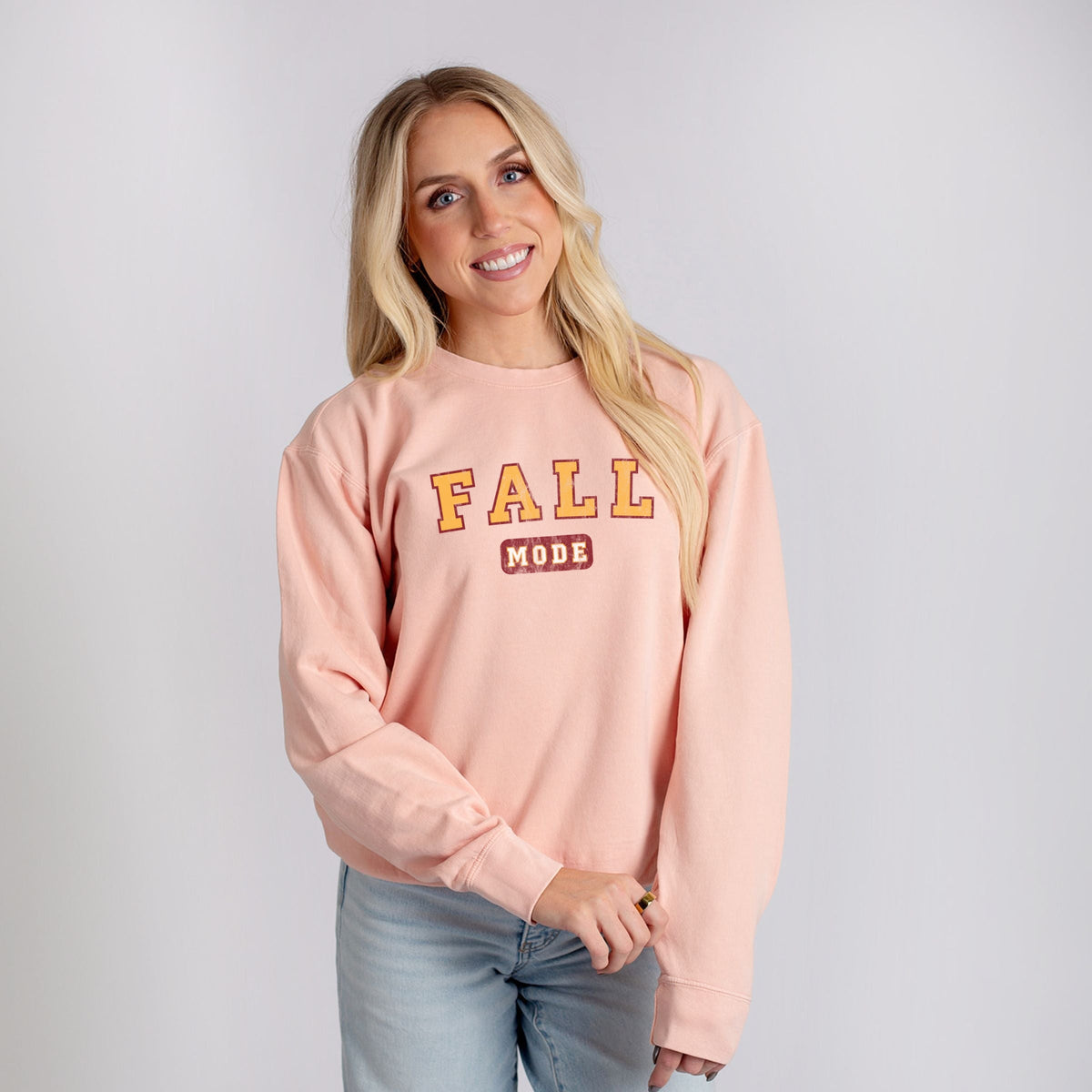 Fall Mode - Women's Lightweight Garment Dyed Sweatshirt product image 5