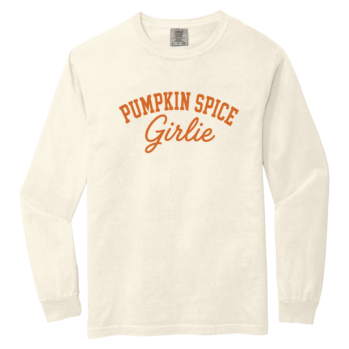 Pumpkin Spice Girlie - Women's Garment Dyed Long Sleeve product image 2