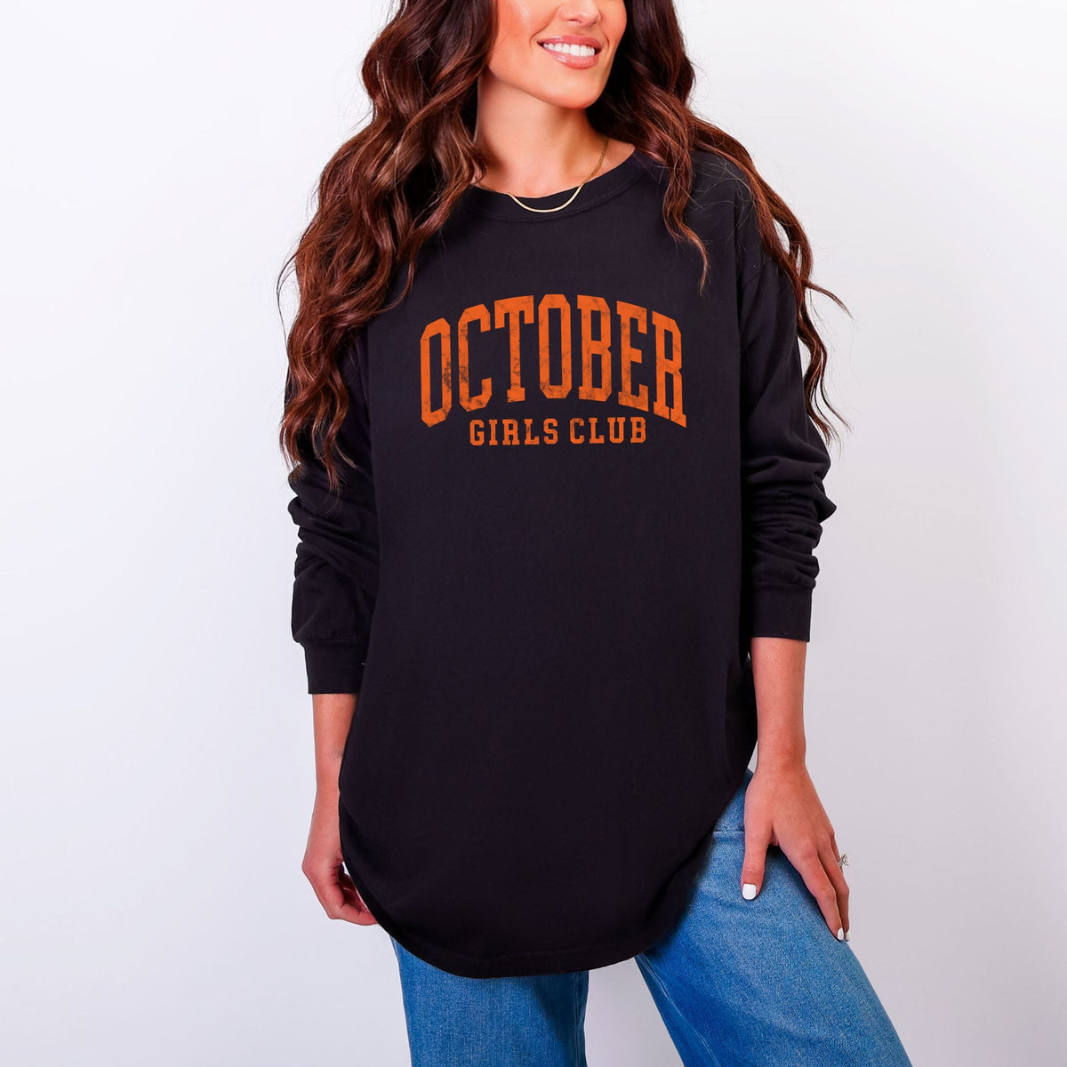 October Girls Club - Women's Garment Dyed Long Sleeve product image 3
