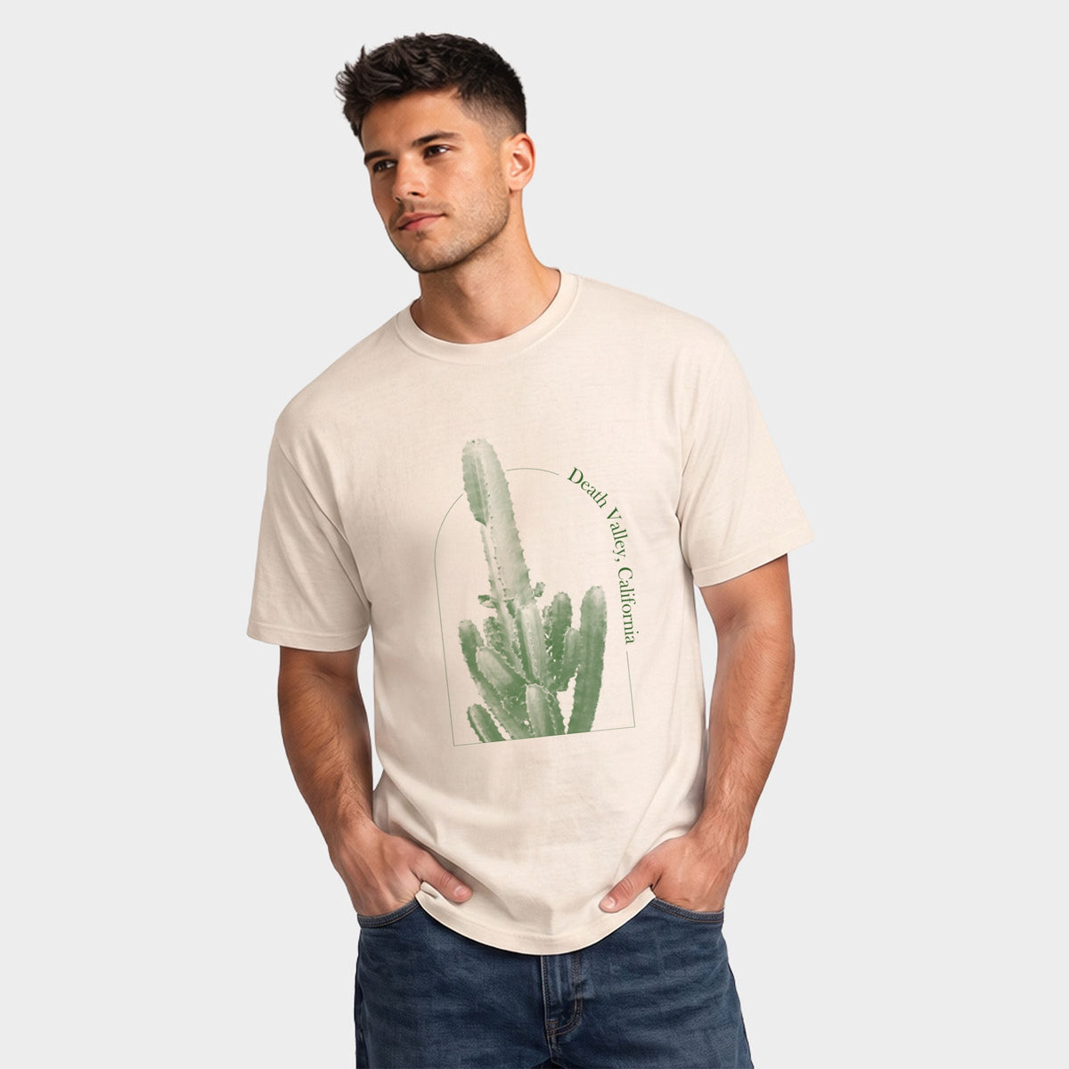 Death Valley California Cactus - Men's Garment Dyed Graphic product image 4