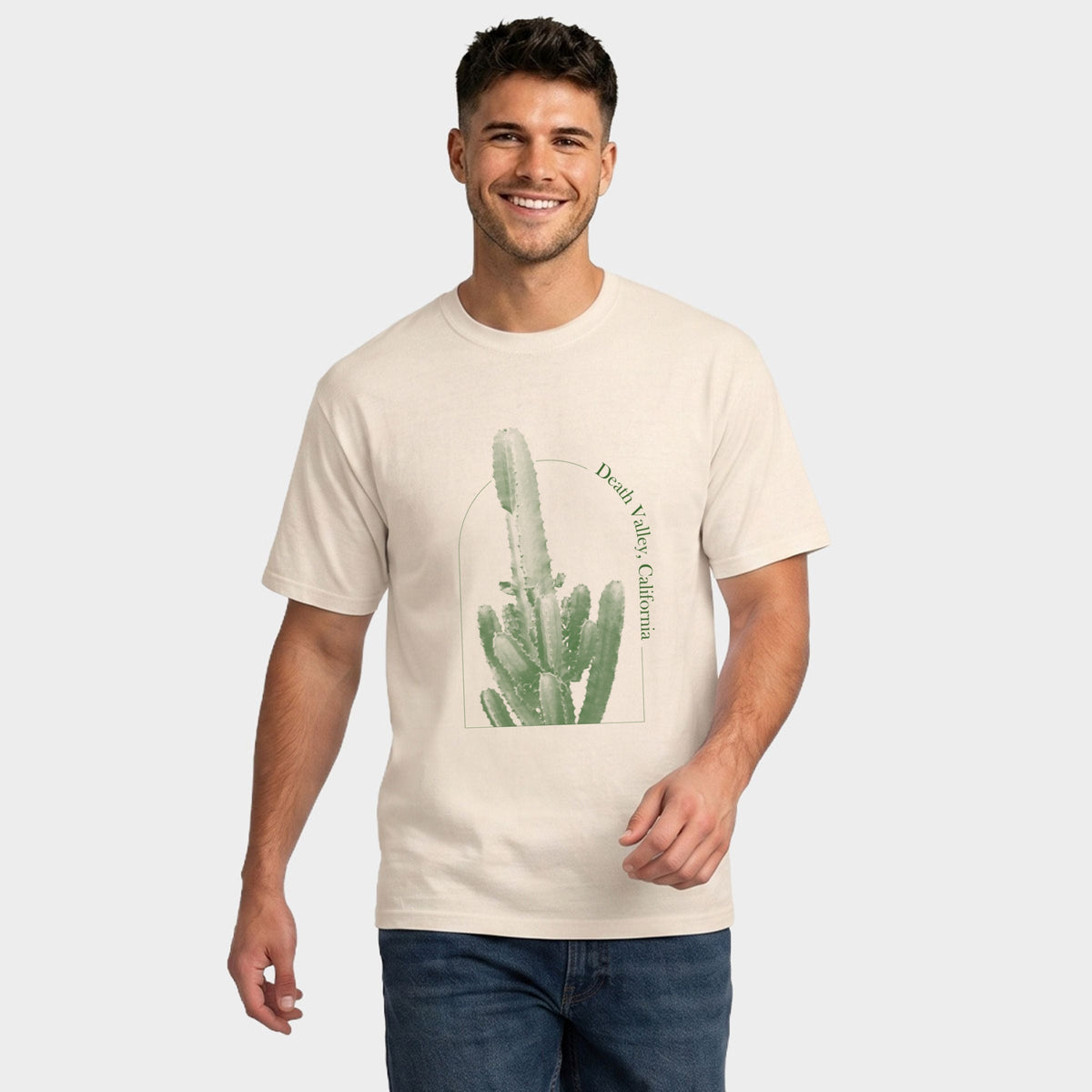 Death Valley California Cactus - Men's Garment Dyed Graphic product image 5