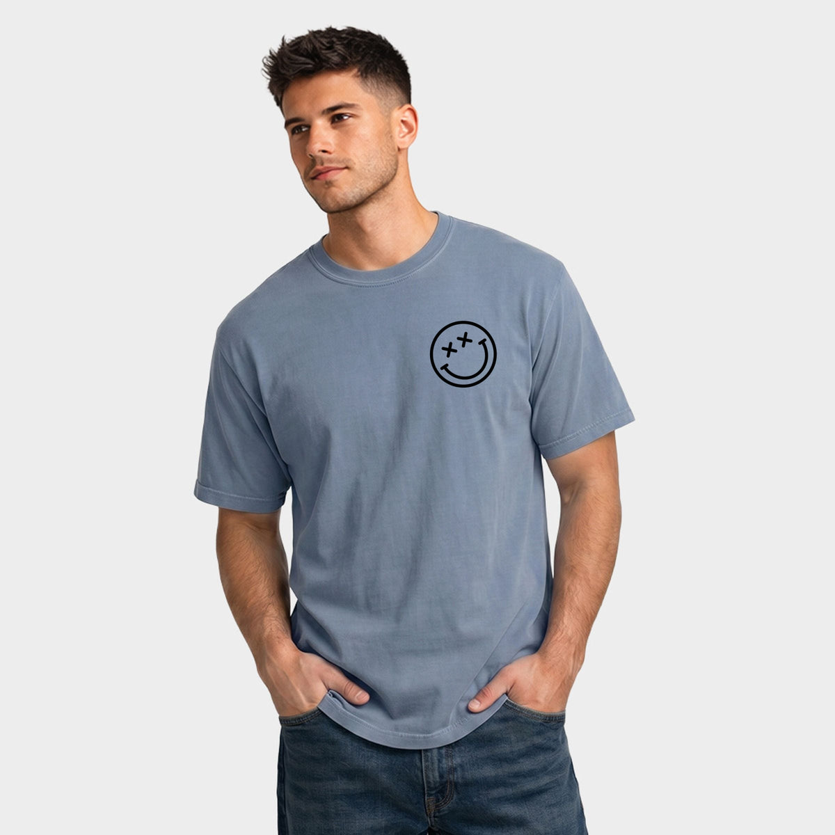 S.W.Smiley Oh Buoy - Men's Garment Dyed Graphic T-Shirt product image 1
