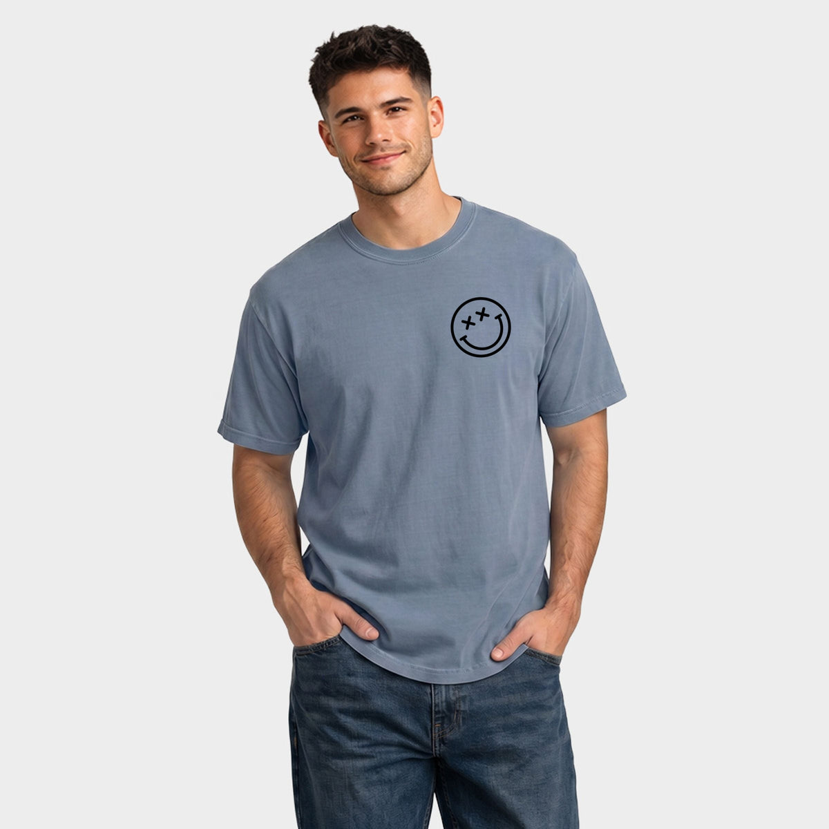 S.W.Smiley Oh Buoy - Men's Garment Dyed Graphic T-Shirt product image 3