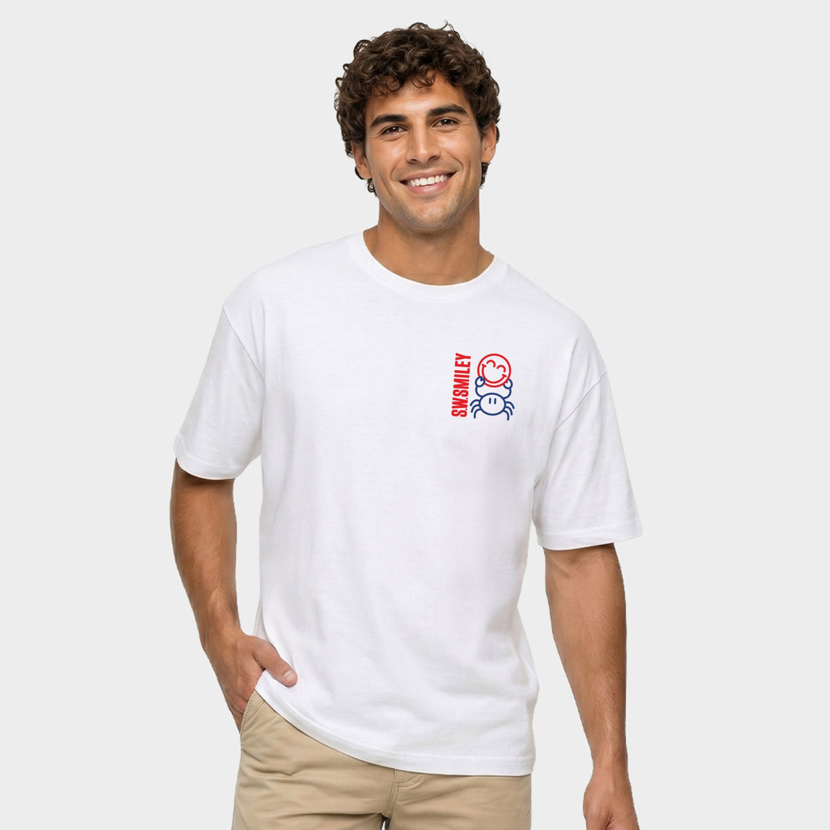 S.W.Smiley Crab Smiley - Men's Garment Dyed Graphic T-Shirt product image 8