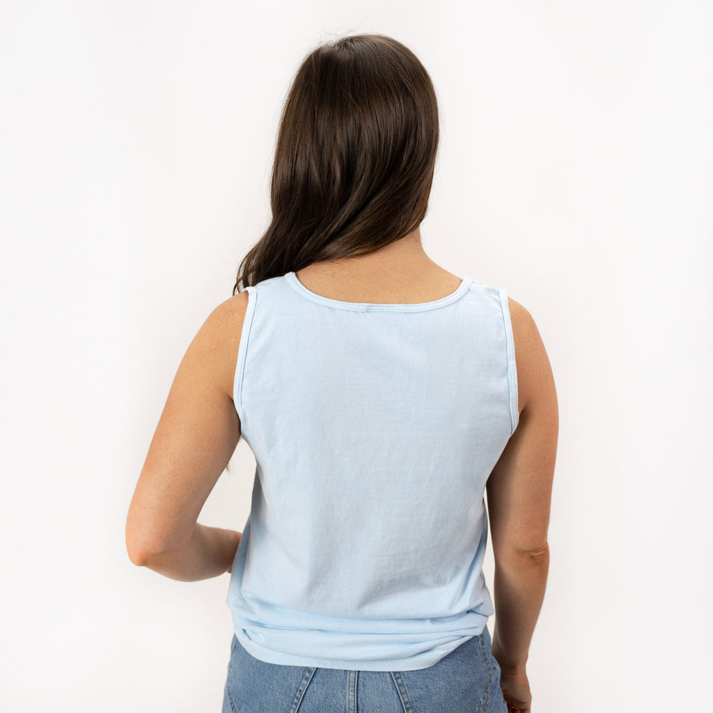 S.W.Smiley Crab Smiley - Women's Garment Dyed Graphic Tank Top