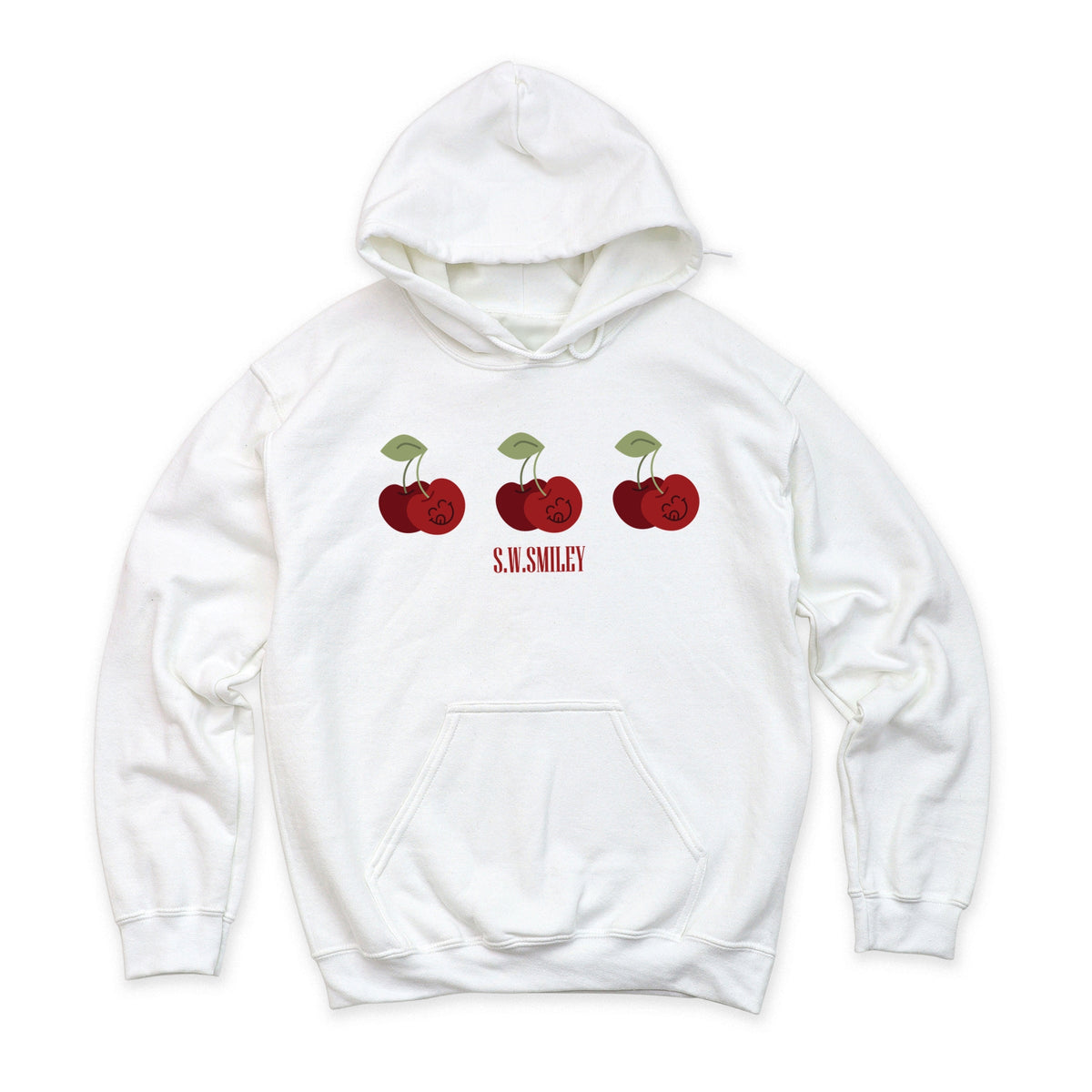 S.W.Smiley Cherry Face Row - Women's Graphic Hoodie product image 2
