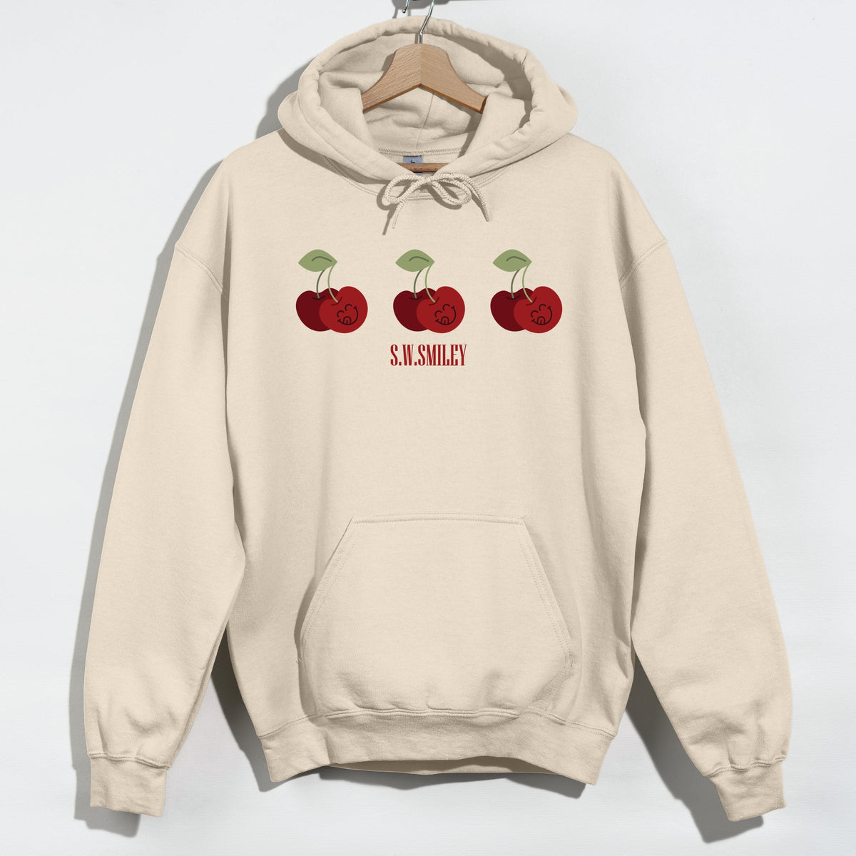 S.W.Smiley Cherry Face Row - Women's Graphic Hoodie product image 4