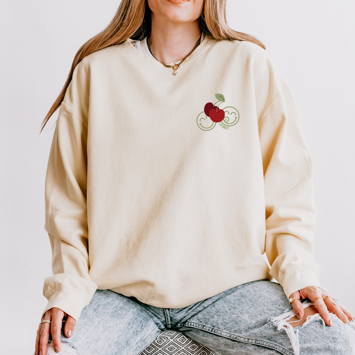 S.W.Smiley Cherry Bunch - Women's Lightweight Garment Dyed product image 1