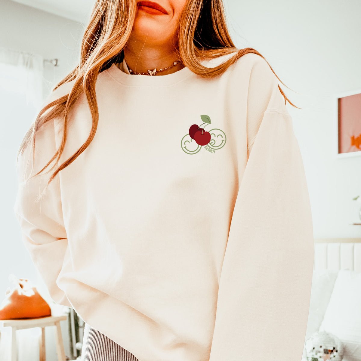 S.W.Smiley Cherry Bunch - Women's Lightweight Garment Dyed product image 2