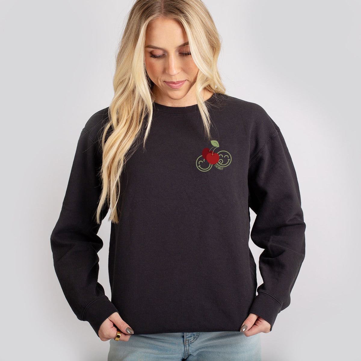 S.W.Smiley Cherry Bunch - Women's Lightweight Garment Dyed product image 4