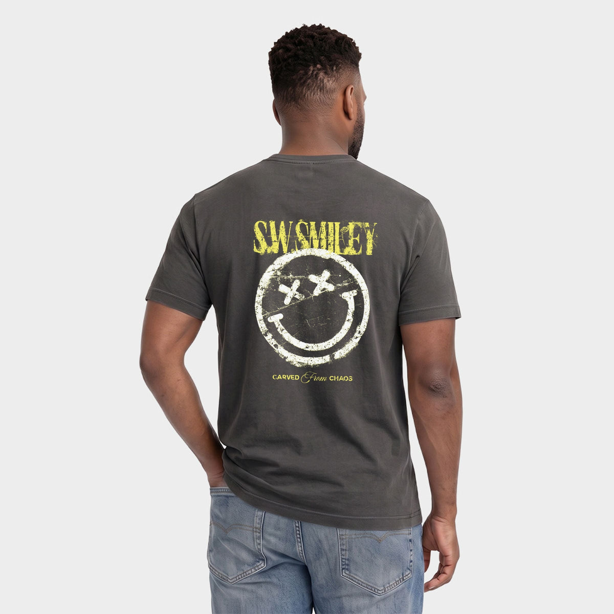 S.W.Smiley Carved From Chaos - Men's Garment Dyed Graphic product image 2
