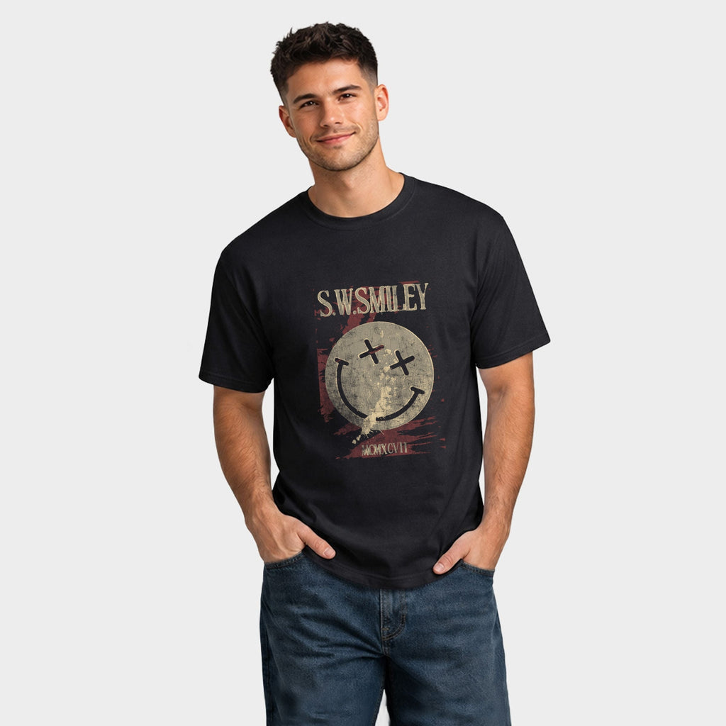 S.W.Smiley Paint Splatters X Eyes - Men's Garment Dyed product image 4