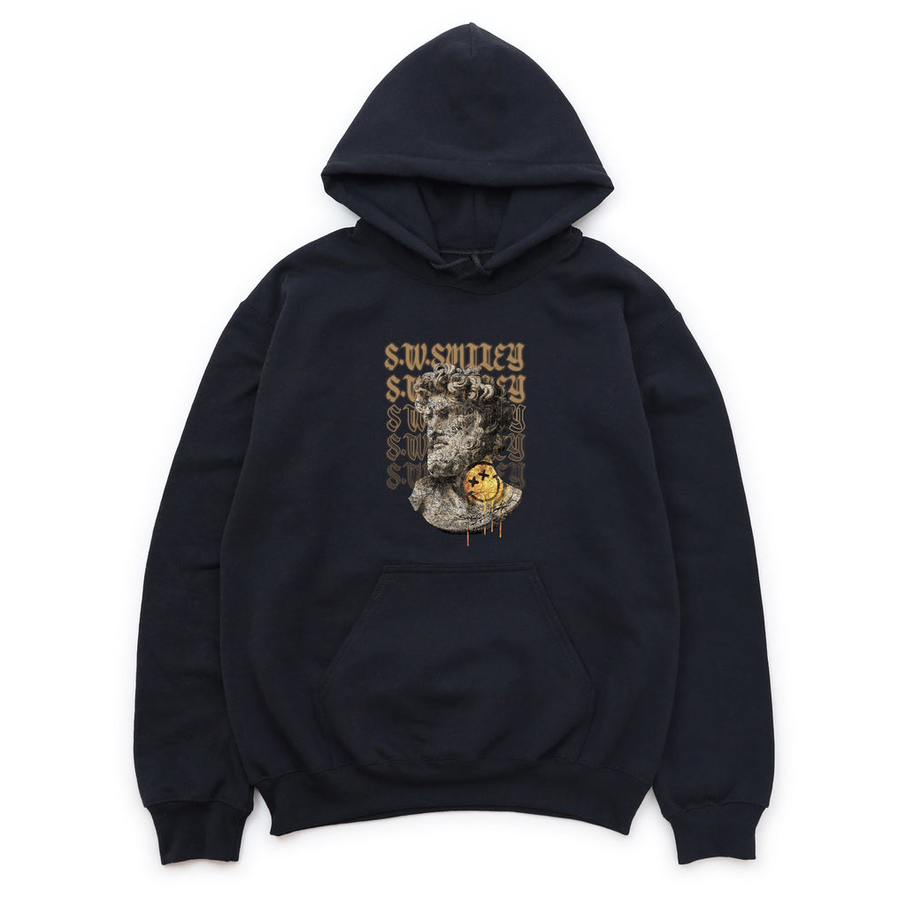 S.W.Smiley Graffitti Roman Statue - Men's Graphic Hoodie product image 8