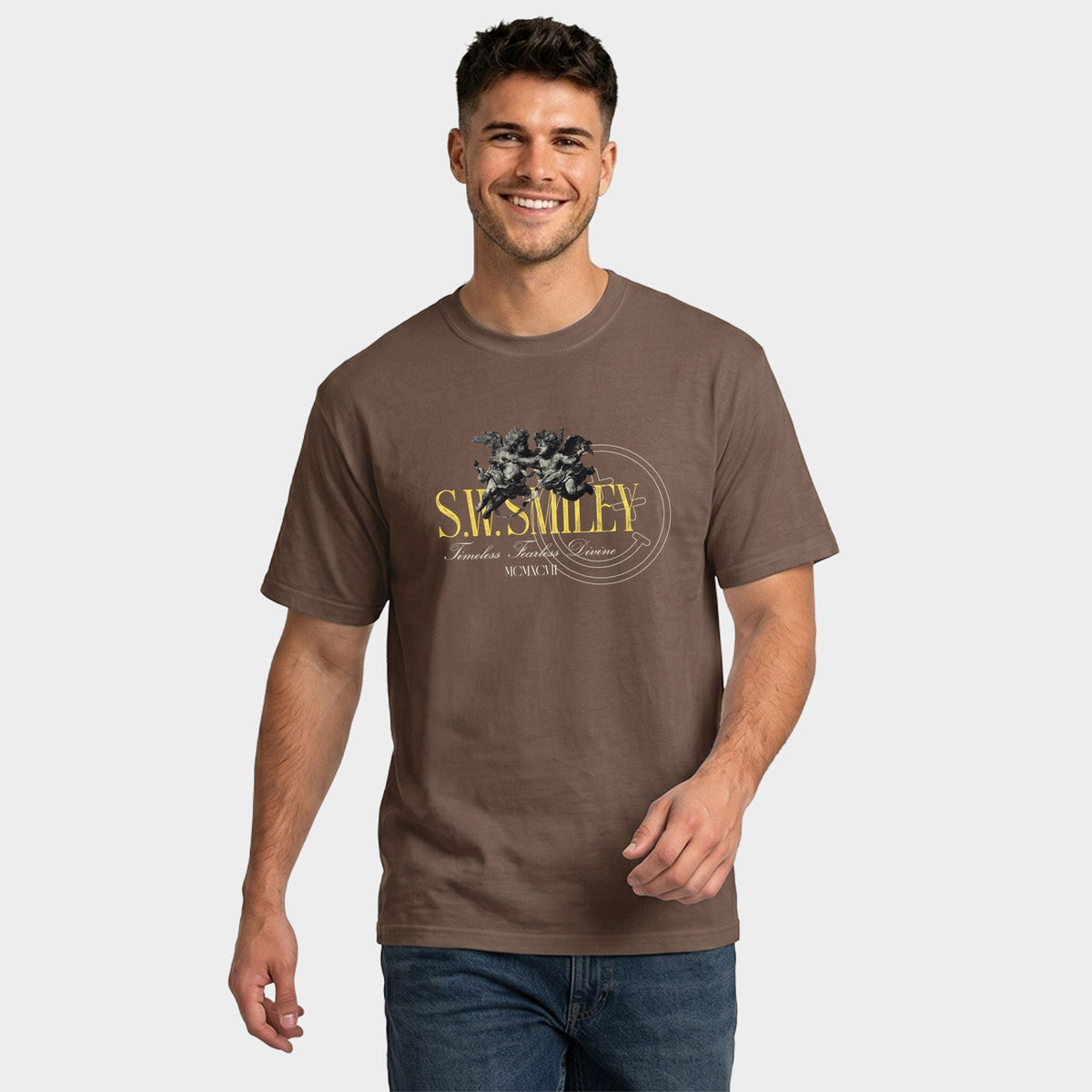 S.W.Smiley Timeless Fearless Divine 2 Cherubs - Men's product image 4