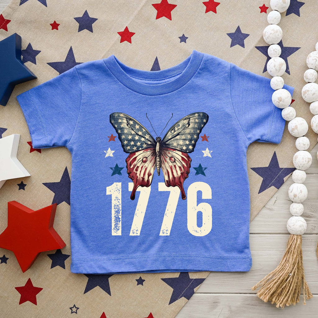 1776 Butterfly Patriotic - Toddler Short Sleeve Graphic product image 5