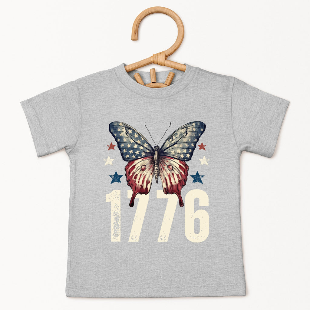 1776 Butterfly Patriotic - Toddler Short Sleeve Graphic product image 2