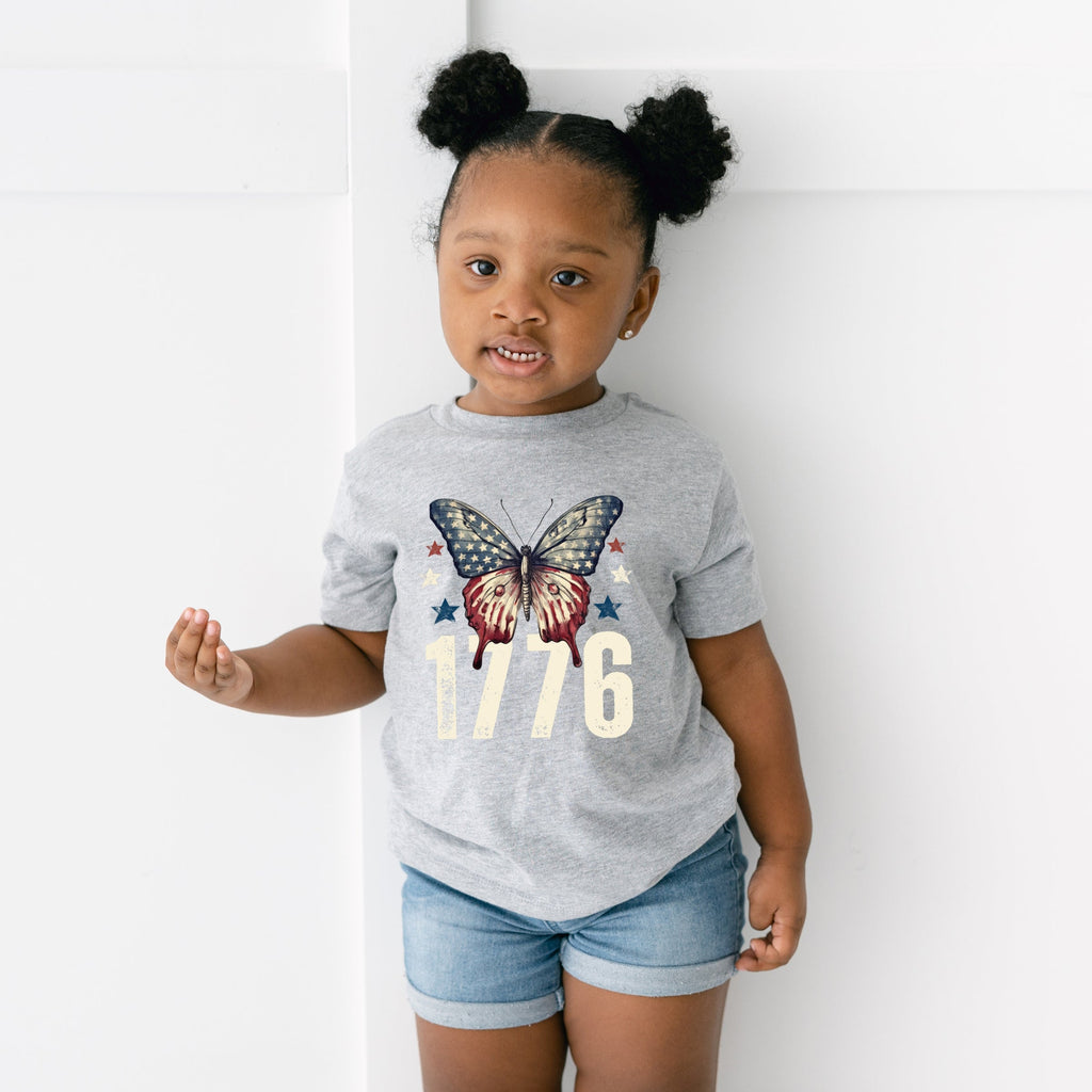 1776 Butterfly Patriotic - Toddler Short Sleeve Graphic product image 12