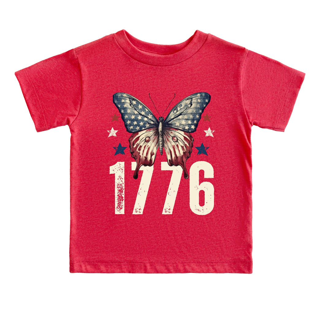1776 Butterfly Patriotic - Toddler Short Sleeve Graphic product image 8