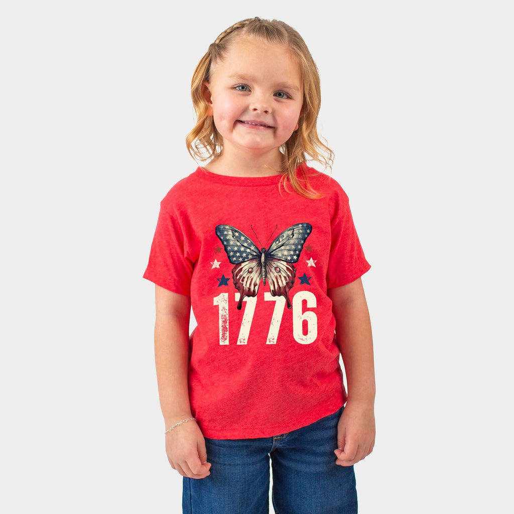 1776 Butterfly Patriotic - Toddler Short Sleeve Graphic product image 13