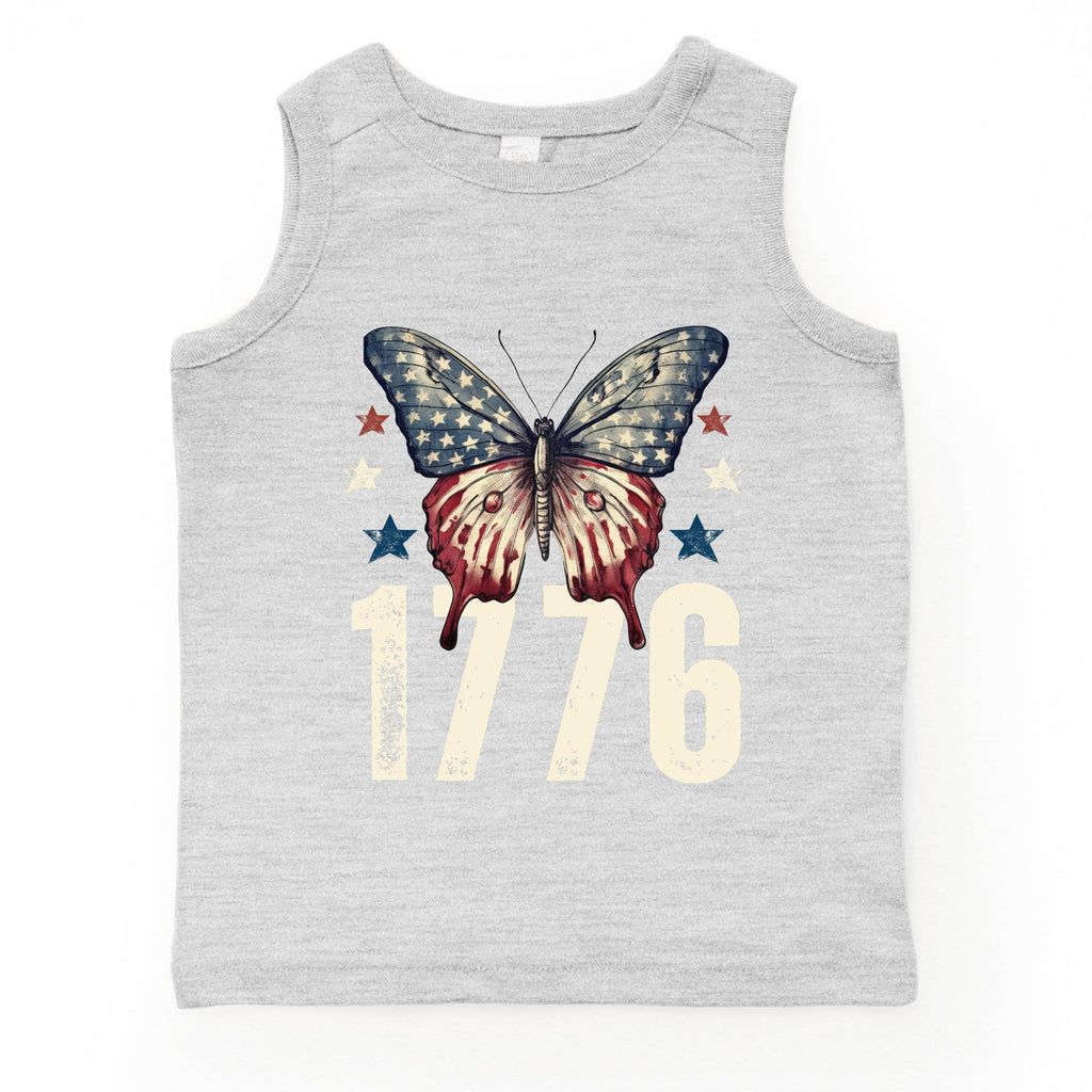 1776 Butterfly Patriotic - Youth Tank Top