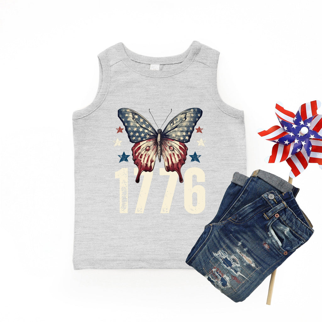 1776 Butterfly Patriotic - Youth Tank Top