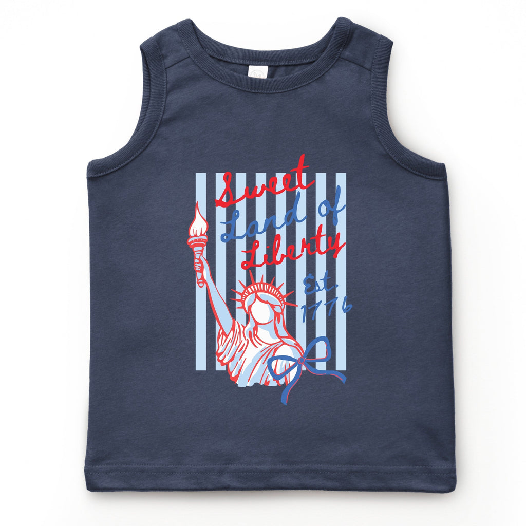 Sweet Land of Liberty Stripes - Youth Tank Top