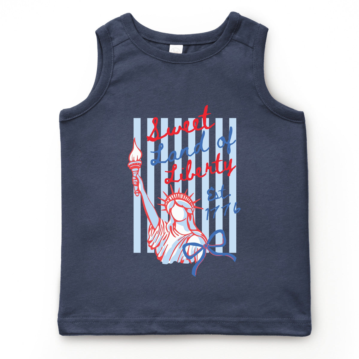 Sweet Land of Liberty Stripes - Youth Tank Top
